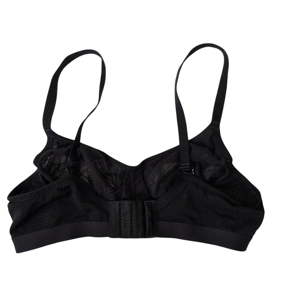 Understance Womens Bralette 36B 36C No Wire Mesh Black Demi‎ Loungewear  Sexy